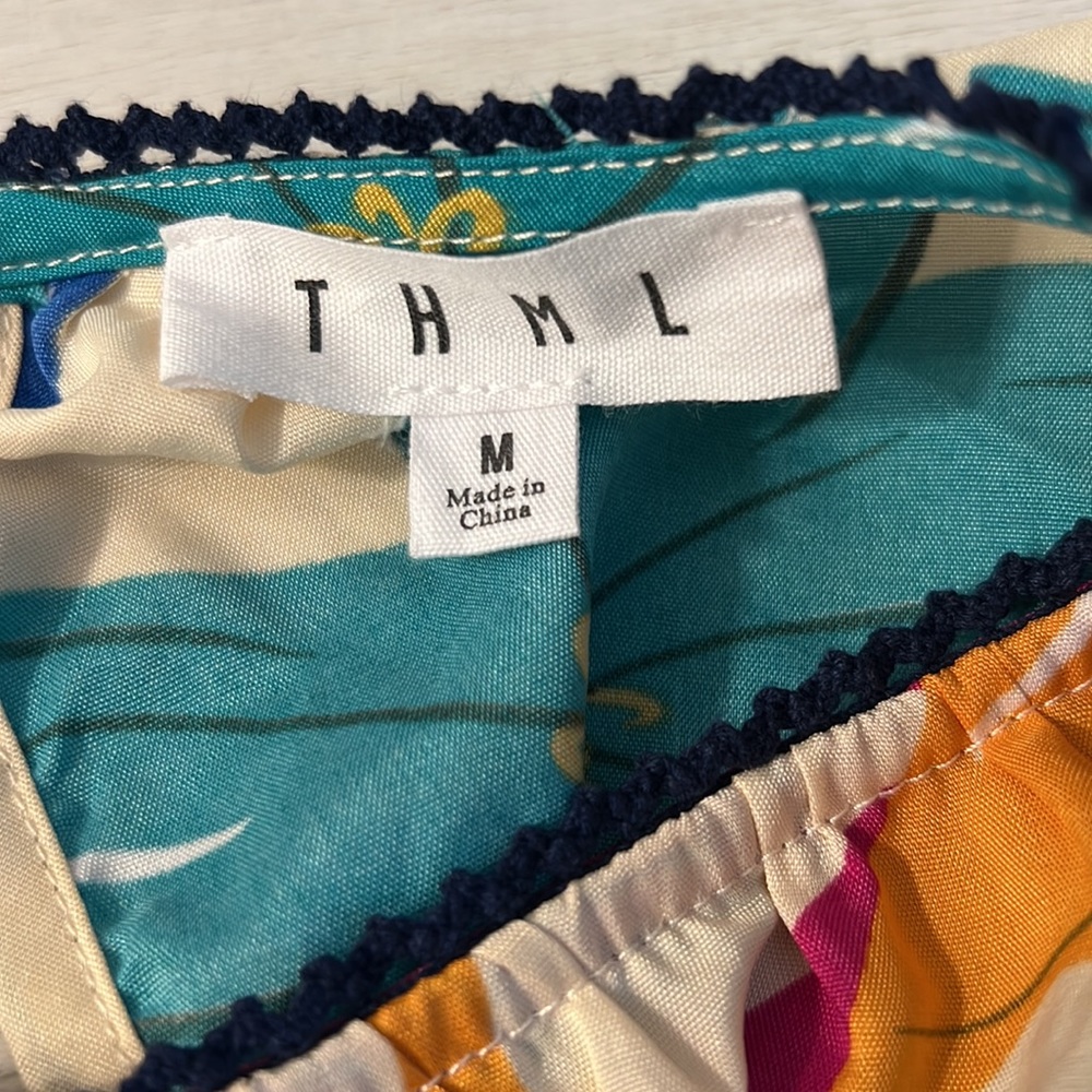 THML Abstract Floral Top In Multi - Picture 7 of 9